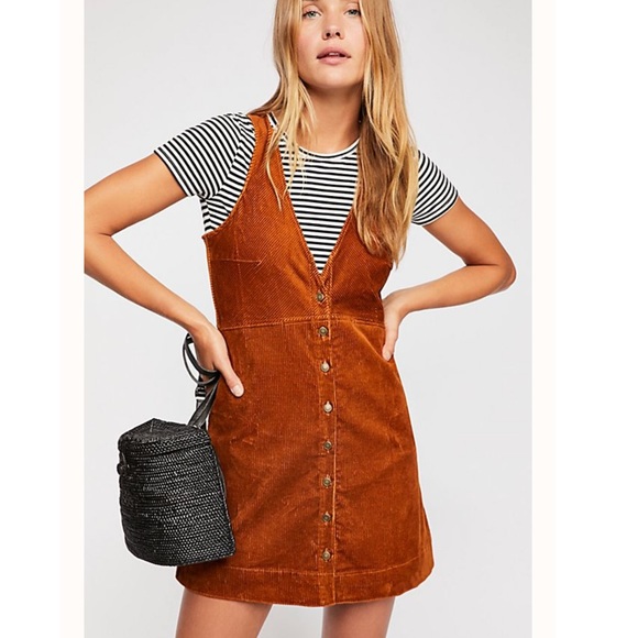 Free People Dresses & Skirts - Free people rolling thunder corduroy mini dress